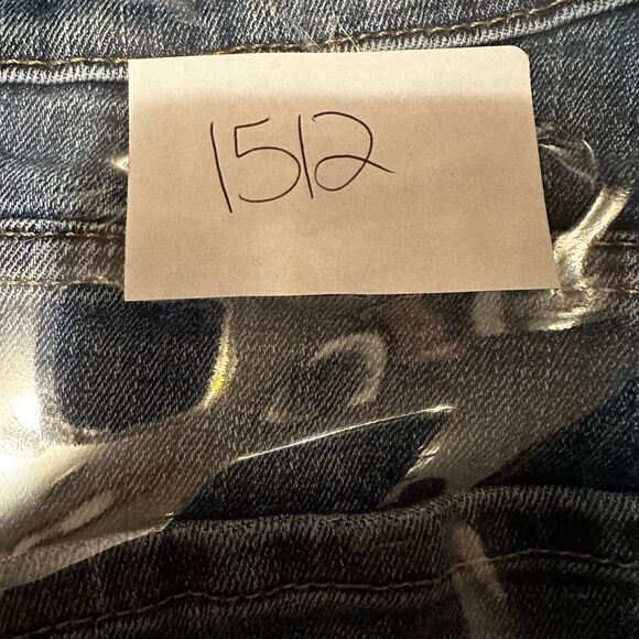 a.n.a High-Rise Skinny Jean Woman 14 Raw Blue Hem Stretch Denim Trendy Preppy - Picture 10 of 10